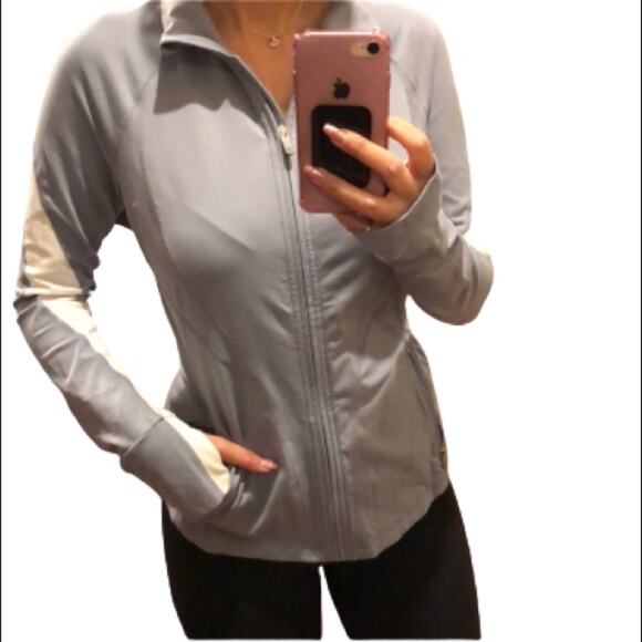 GAP Fit Mock neck Zip Up Thumbhole Longsleeves - Picture 1 of 6
